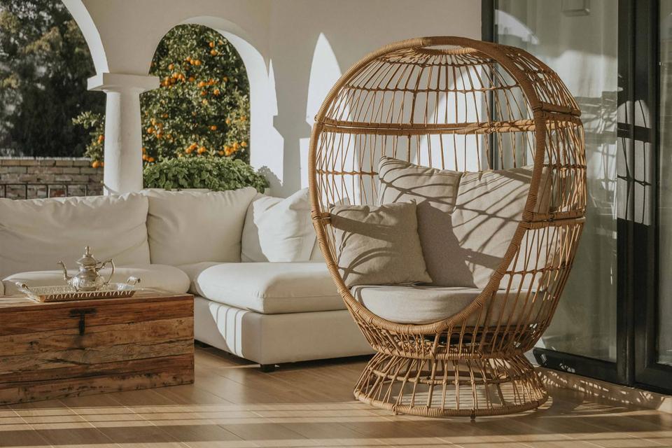 Terraza de apartamento vacacional en Elviria